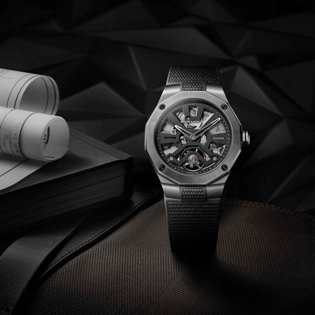 Baume & Mercier Riviera Skeleton Automatic 42 mm Stainless Steel image number 3